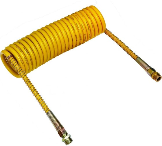 Изображение товара Шланг пневматический желтый (7.5 м; 11х13 мм; 11 бар; М22х1.5) ДАЛИ-авто DA-NP410