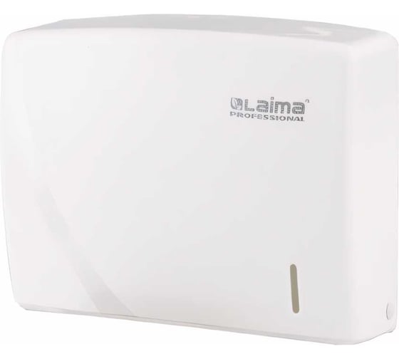 Изображение товара Диспенсер для полотенец ЛАЙМА ORIGINAL Система H2, Interfold, белый, ABS-пластик 605759