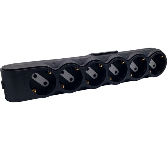 Изображение товара Колодка 6-местная Ovivo с/з черная 700-080000-116