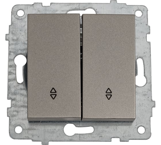 Изображение товара Механизм выключателя Ovivo 2-клавиши (проходной), антрацит 600-000213-211