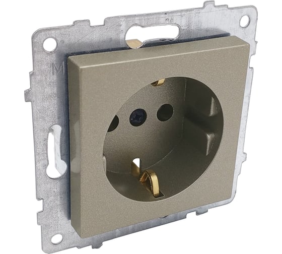 Изображение товара Механизм розетки Ovivo с/з, антрацит 600-000313-217