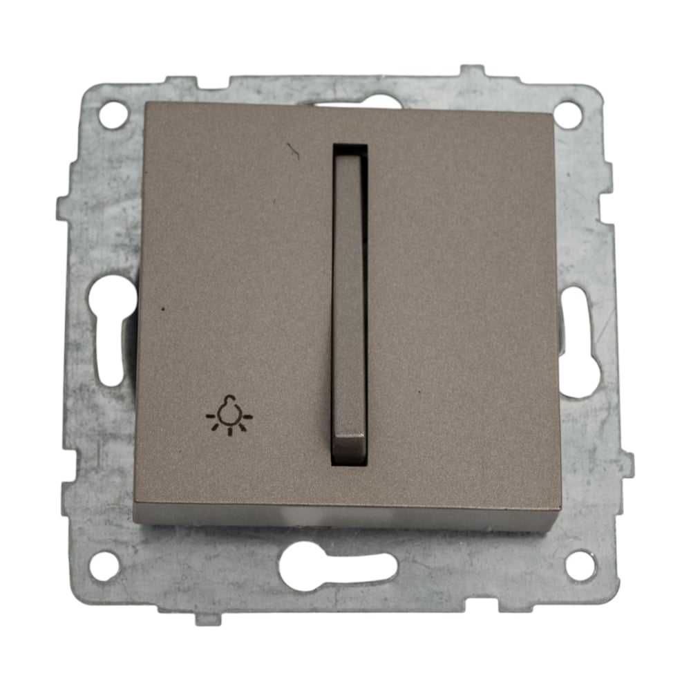 Изображение товара Механизм выключателя Ovivo 2-клавишный антрацит 610-000213-205