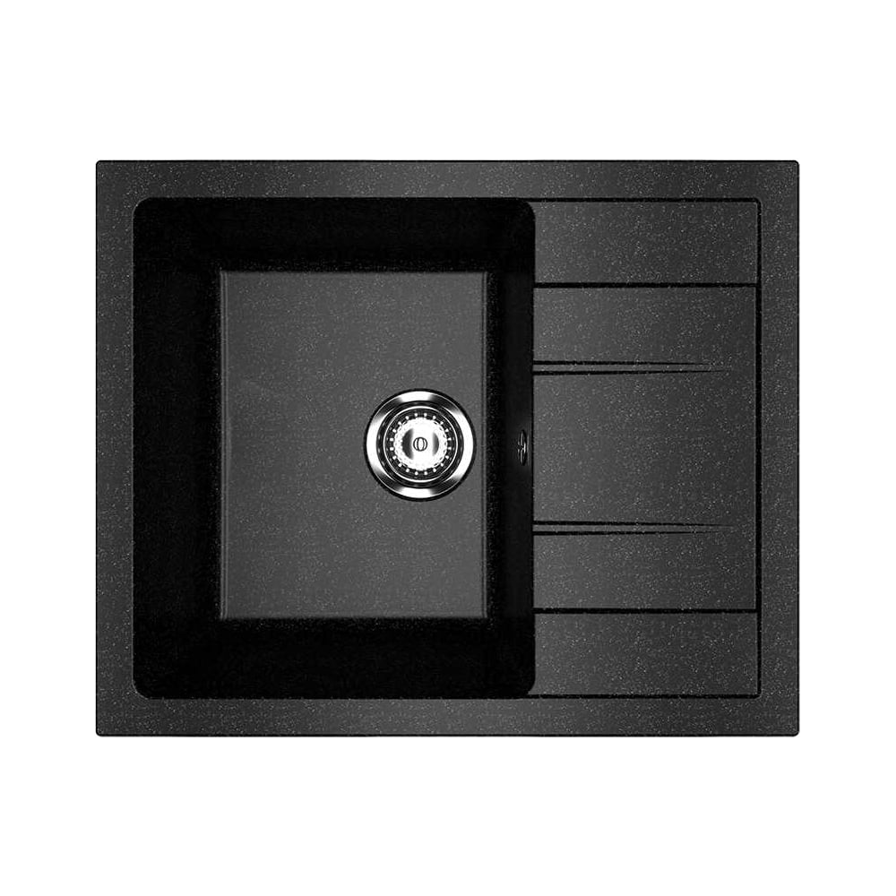 Изображение товара Кухонная мойка ULGRAN черная U-607-308 из искусственного мрамора