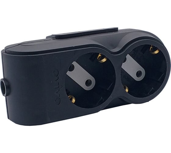 Изображение товара Колодка 2-местная Ovivo с/з черная 700-080000-112