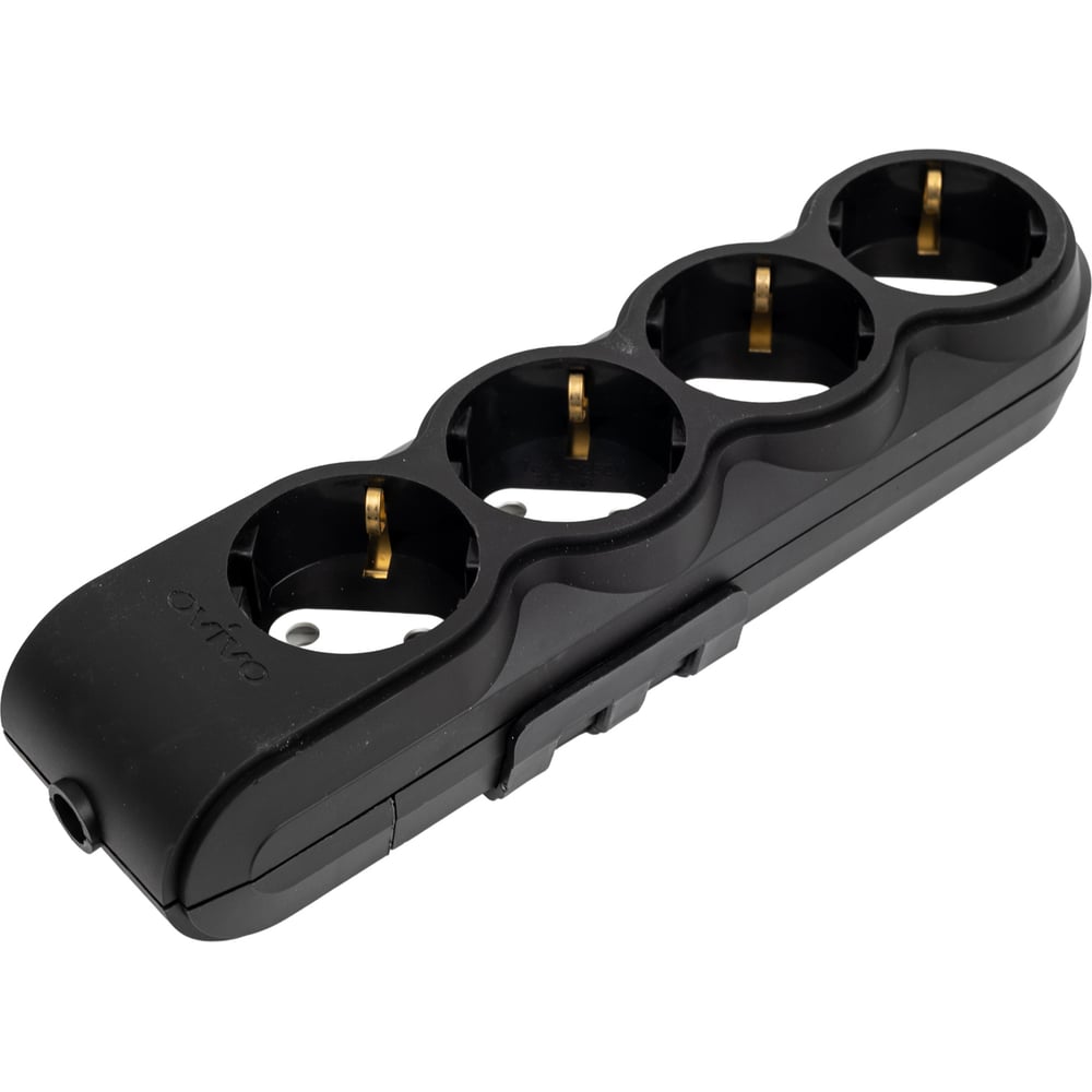 Изображение товара Колодка 4-местная Ovivo с/з черная 700-080000-114 для бытового использования