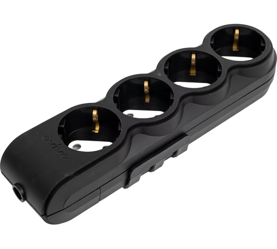 Изображение товара Колодка 4-местная Ovivo с/з черная 700-080000-114