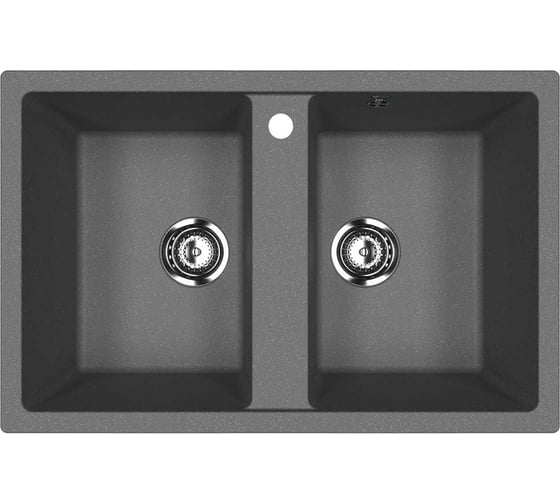 Изображение товара Кухонная мойка ULGRAN антрацит U-608-343