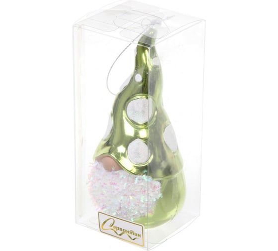 Изображение товара Елочная игрушка Серпантин Новогодний лесовичок 5,5x6x12,5 см, зеленый 916-1144