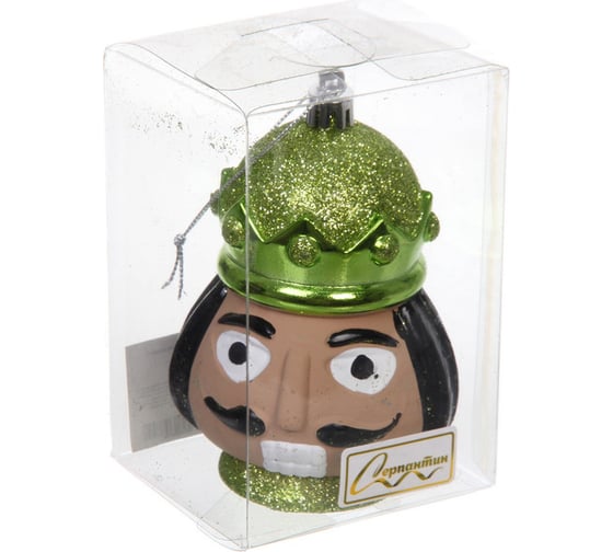 Изображение товара Елочная игрушка Серпантин Новогодний солдат 7,5x7x11 см, зеленый 916-1150