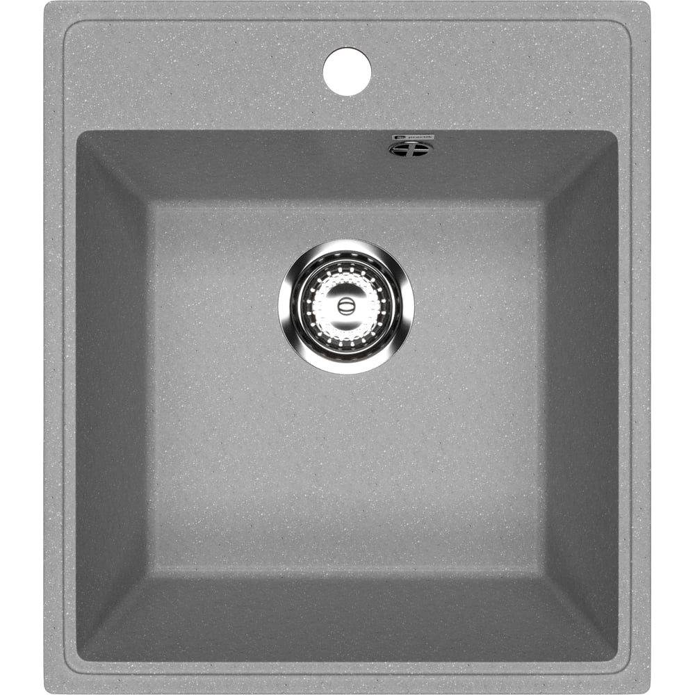 Изображение товара Кухонная мойка ULGRAN Practik светло-серый прямоугольная врезная 1 чашка искусственный камень