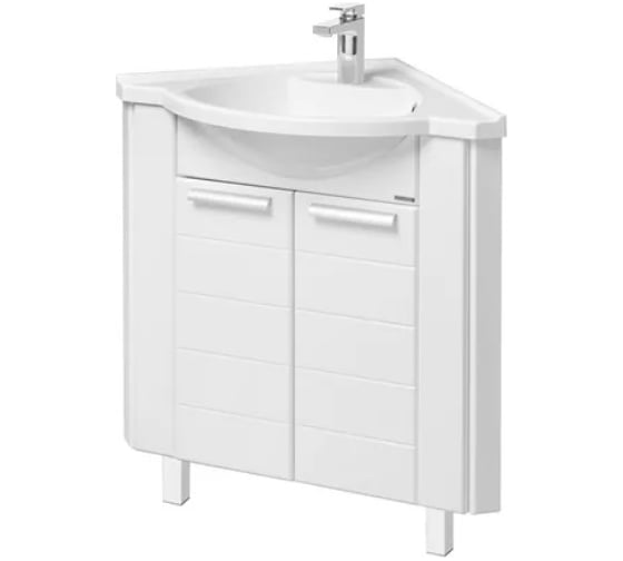 Изображение товара Угловая тумба AQUATON Альтаир 62, раковина Сергей 62 00015390