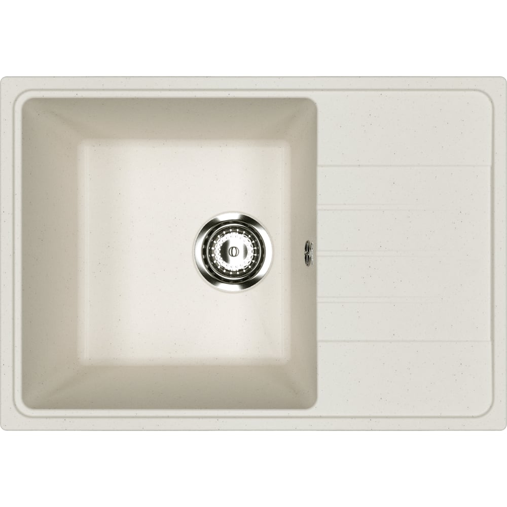Изображение товара Кухонная мойка из искусственного камня ULGRAN Practik белый камень PR-M 600-001