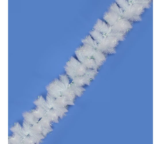 Изображение товара Гирлянда хвойная Серпантин "Белоснежная вьюга" 2,7 м (100 веток), Белый 201-2217