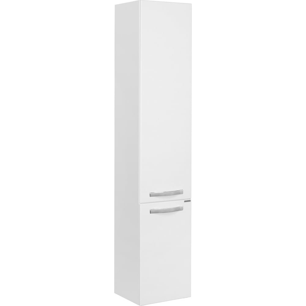 Изображение товара Подвесной шкаф-колонна AQUATON Ария М с бельевой корзиной белый глянец