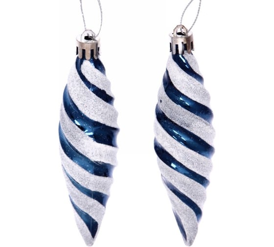 Изображение товара Елочные игрушки Серпантин Таинственное очарование Сосульки 10 см набор 2 шт, сапфир 916-897
