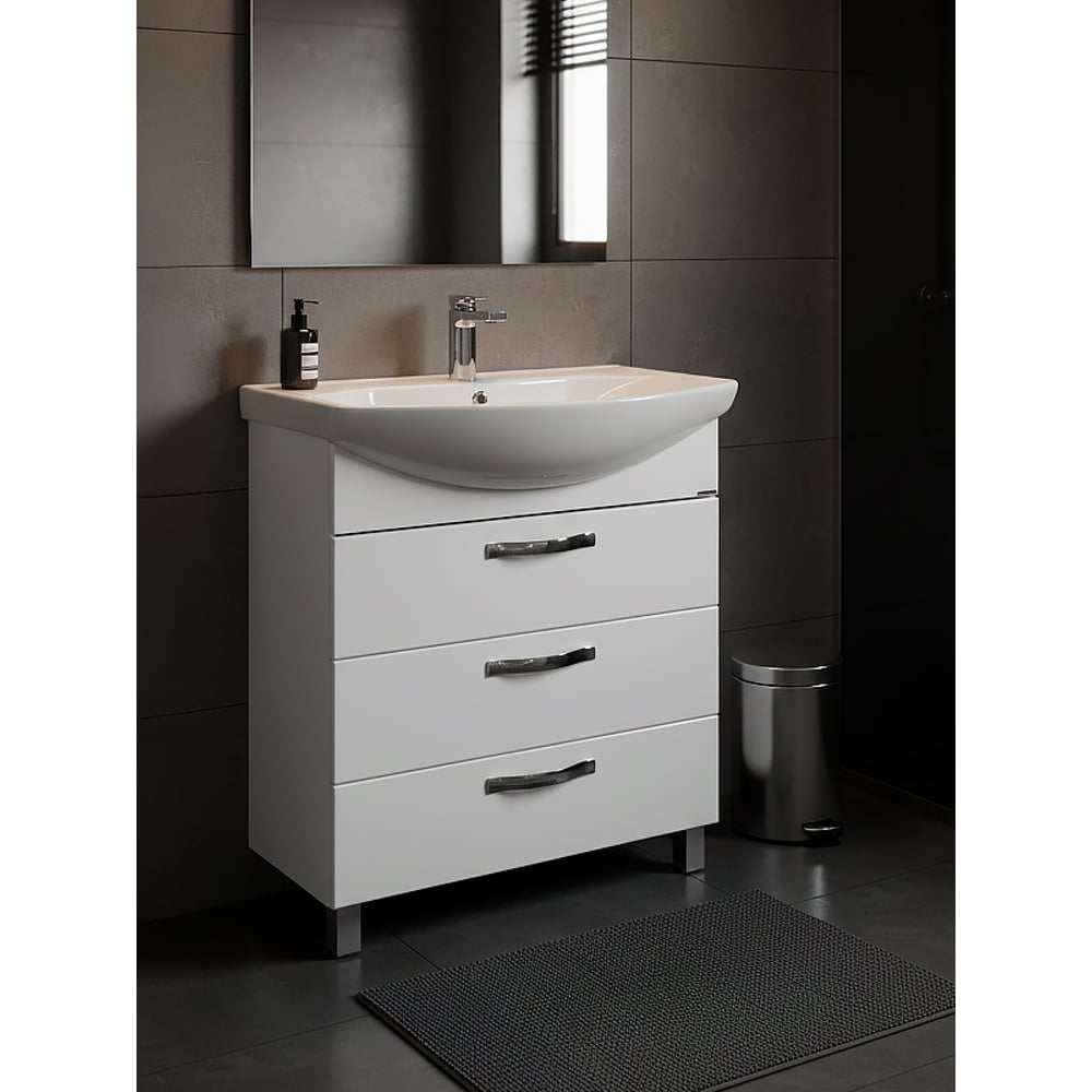 Изображение товара Тумба AQUATON Ария 65 Н напольная с ящиками для ванной комнаты