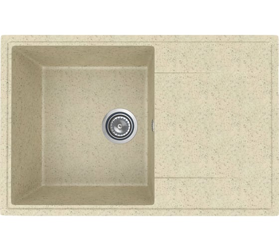 Изображение товара Кухонная мойка ULGRAN Practik слоновая кость PR-M 735-002