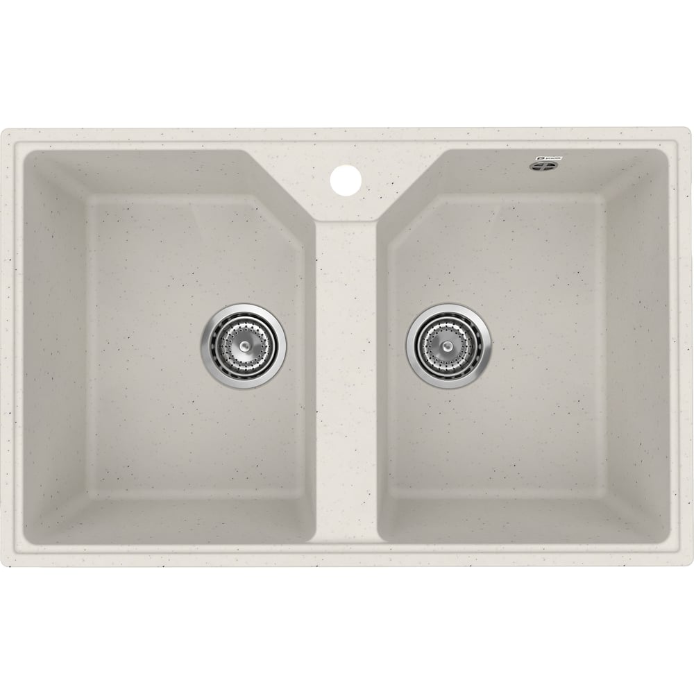 Изображение товара Кухонная мойка ULGRAN Practik из искусственного камня белого цвета 770х490 мм