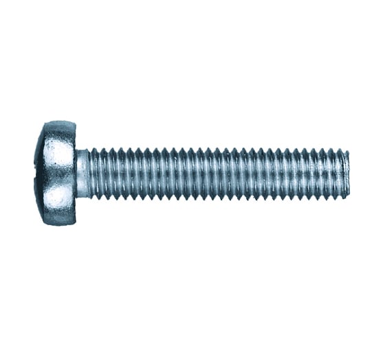 Изображение товара Винт КРЕП-КОМП полуцилиндрическая головка, цинк DIN7985 6х80 90 шт вц680ф