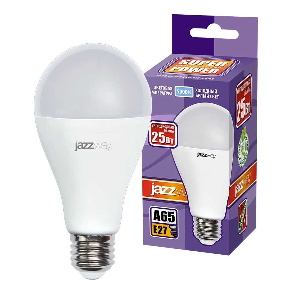 Изображение товара Светодиодная лампа Jazzway PLED-SP 25Вт A65 5000К E27 2100лм