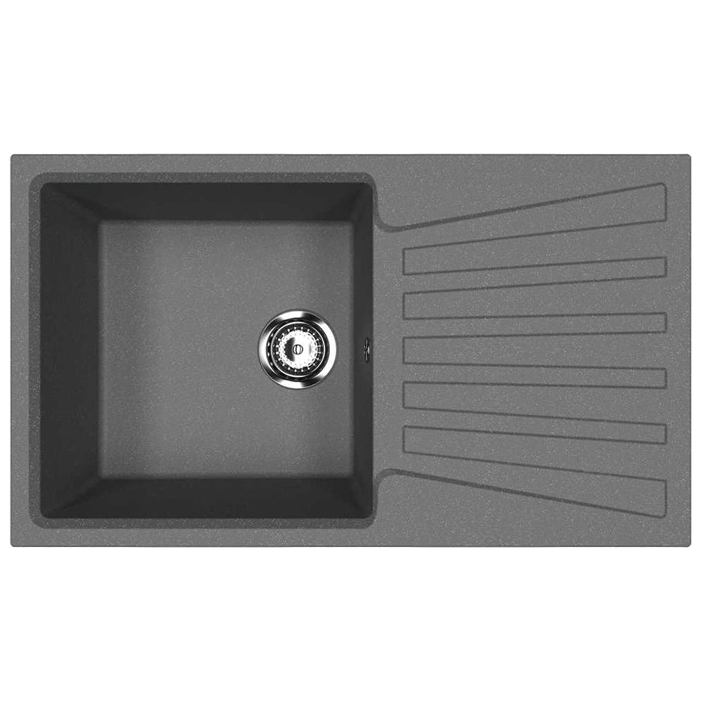 Изображение товара Кухонная мойка ULGRAN антрацит U-703-343 с крылом