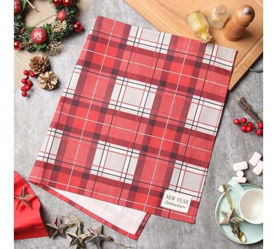 Изображение товара Полотенце Этель Уютное Рождество 40x73 см, 100% хлопок, саржа 190 г/м2 9896208