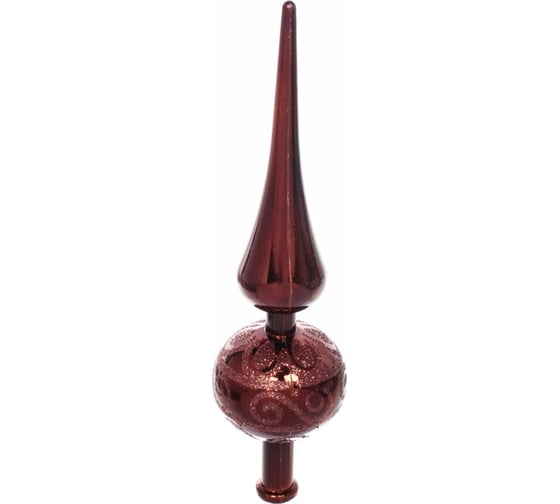 Изображение товара Верхушка на елку Серпантин 23 см Волшебный узор, шоколад 201-1904