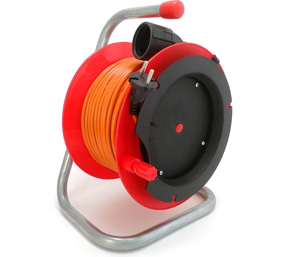 Изображение товара Силовой удлинитель на катушке LUX 23025 К1-О-25 ПВС 2x1 25м 4606400420958