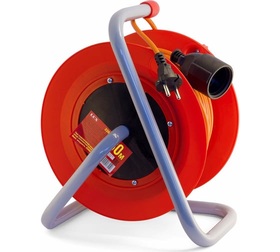 Изображение товара Силовой удлинитель на катушке LUX 23030 К1-О-30 ПВС 2x1 30м 4606400420965