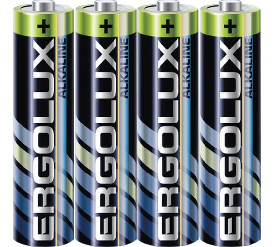 Изображение товара Батарейка Ergolux LR03, Alkaline, SR4,1.5В 14281
