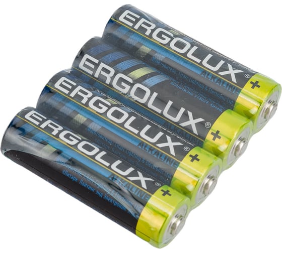 Изображение товара Батарейка Ergolux LR6, Alkaline, SR4, LR6, 1.5В 14282
