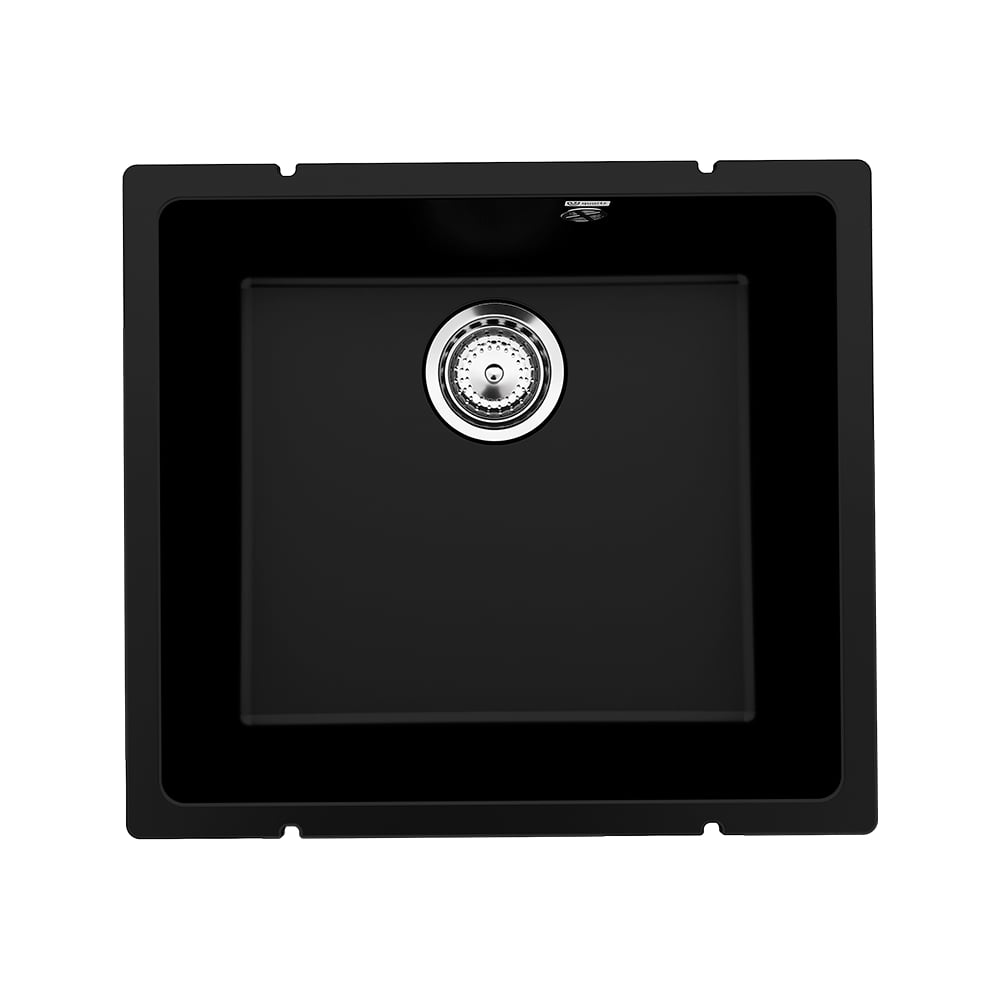 Изображение товара Кухонная мойка ULGRAN Quartz Under уголь 450-07 с сифоном компактная