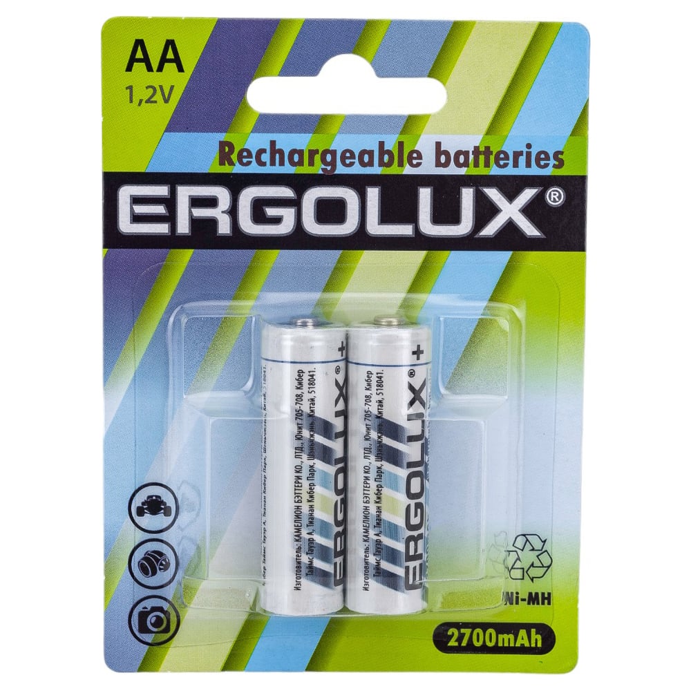 Аккумулятор Ergolux аккумулятор gp batteries аа пальчиковый lr6 1 2 в 2700 мач 2 шт
