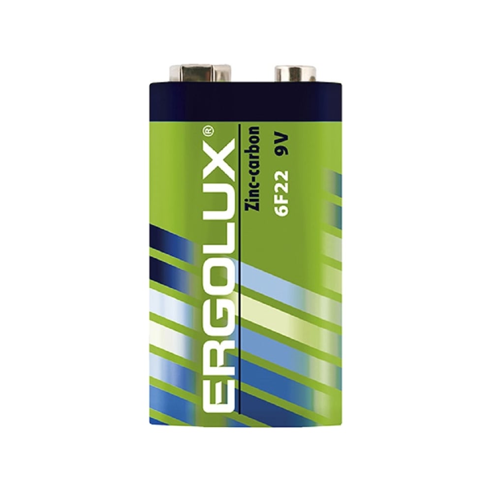 Батарейка Ergolux батарейка ergolux 9v 6lr61 6f22 zinc carbon солевая 9 в спайка 12443