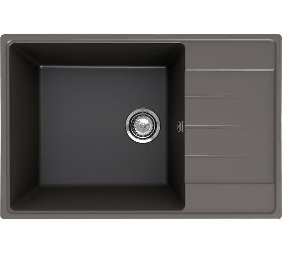 Изображение товара Кухонная мойка ULGRAN Quartz Prima асфальт 760-09
