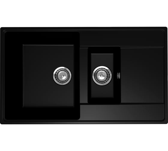 Изображение товара Кухонная мойка ULGRAN Quartz Prima уголь 860 1,5 K-07