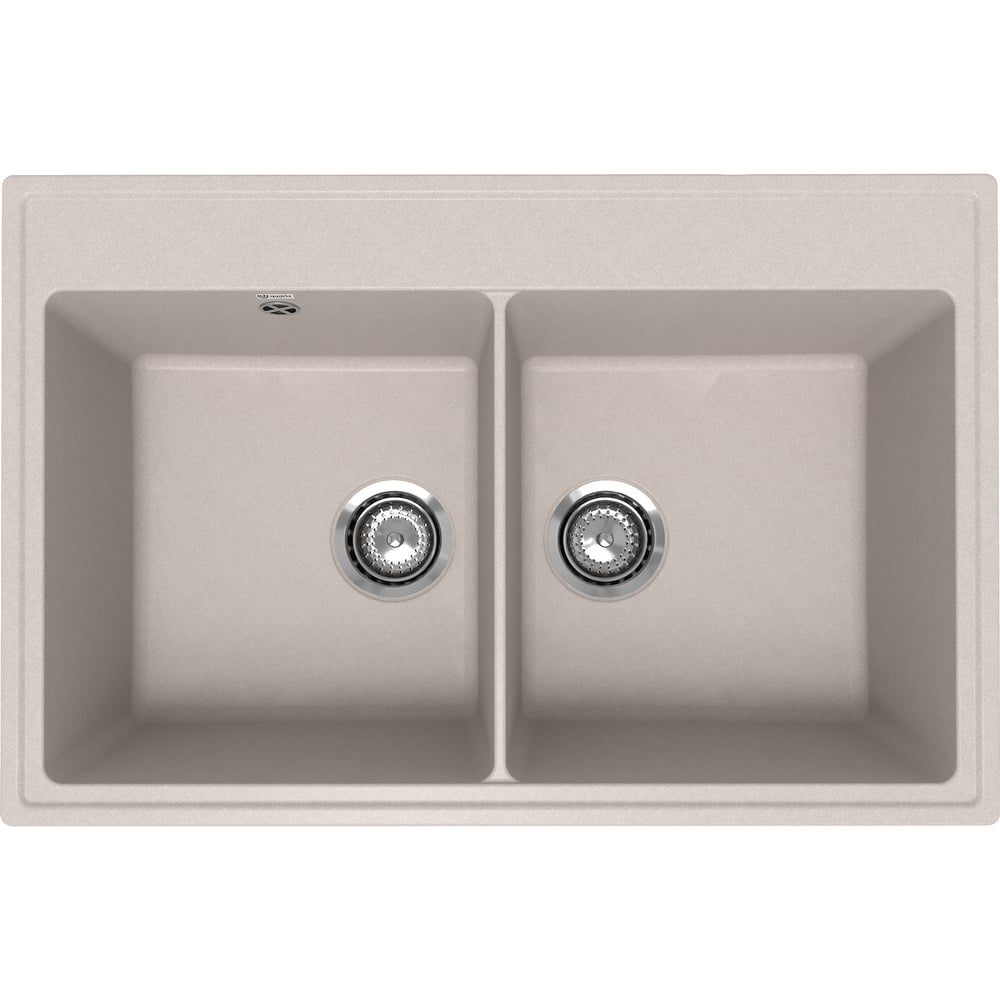 Изображение товара Кухонная мойка ULGRAN Quartz Ruma песок 780-10 с двумя чашами и сифоном