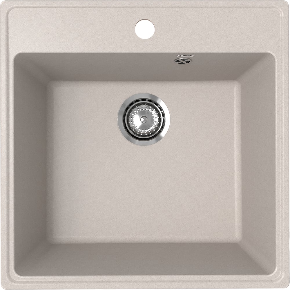 Изображение товара Кухонная мойка ULGRAN Quartz Forte песок 505-10 врезная квадратная