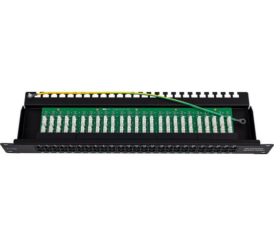 Изображение товара Телефонная патч-панель 19 , 50 портов RJ-12, категория 3, 1U, TWT-PP50TEL12