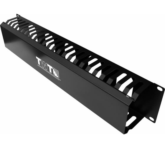 Изображение товара Кабельный органайзер 19 c крышкой на 24 порта, 2U TWT-ORG/CV24-2U