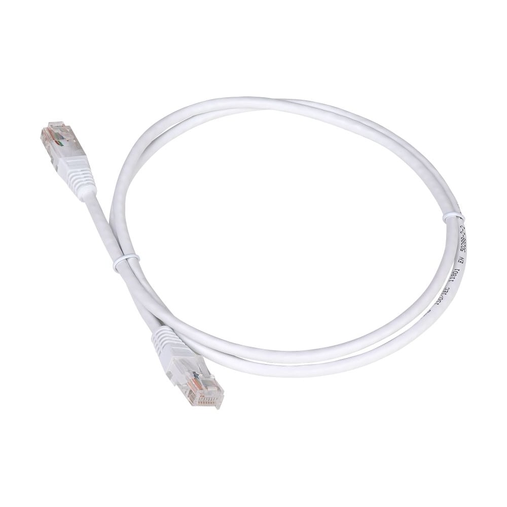 фото Патч-корд rj45 - rj45, 4 пары, utp, категория 5е, 20 м, белый, twt-45-45-20-wh