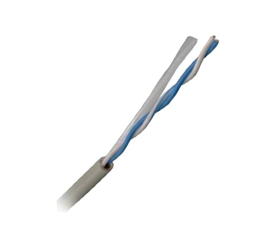 Изображение товара Кабель UTP, 1 пара, Кат. 5e, серый, 305м в кат., TWT-5EUTP1-GY