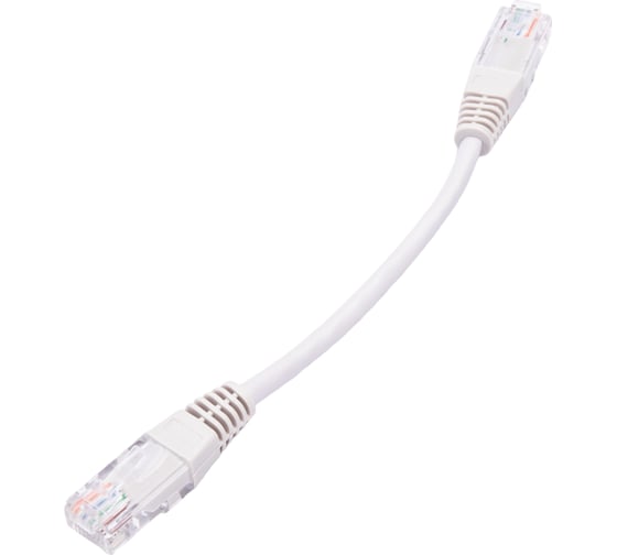 Изображение товара Патч-корд RJ45 - RJ45, 4 пары, UTP, категория 5е, 0.15 м, серый, TWT-45-45-0.15-GY