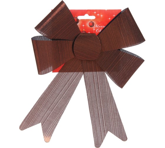 Изображение товара Бант на ёлку Серпантин "Элегант" 23х29 см, Черный шоколад 185-0714