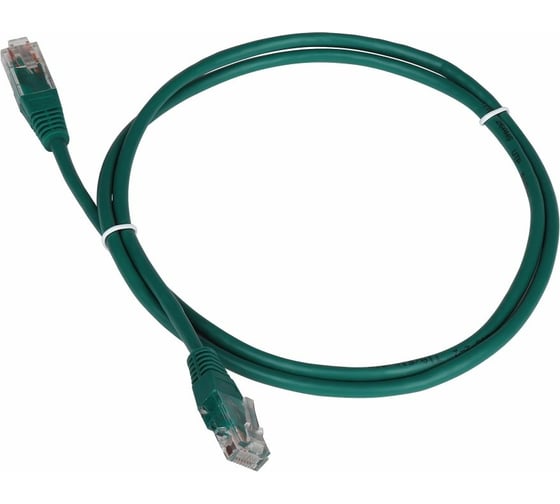 Изображение товара Патч-корд RJ45 - RJ45, 4 пары, UTP, категория 5е, 20 м, зеленый, TWT-45-45-20-GN