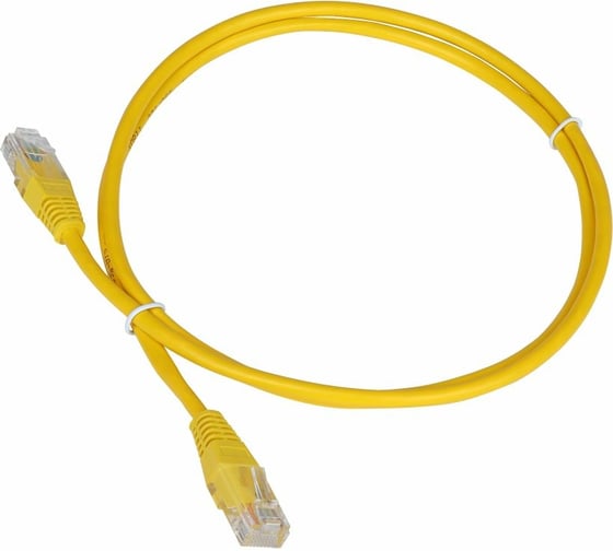 Изображение товара Патч-корд RJ45 - RJ45, 4 пары, UTP, категория 5е, 15 м, желтый, TWT-45-45-15-YL