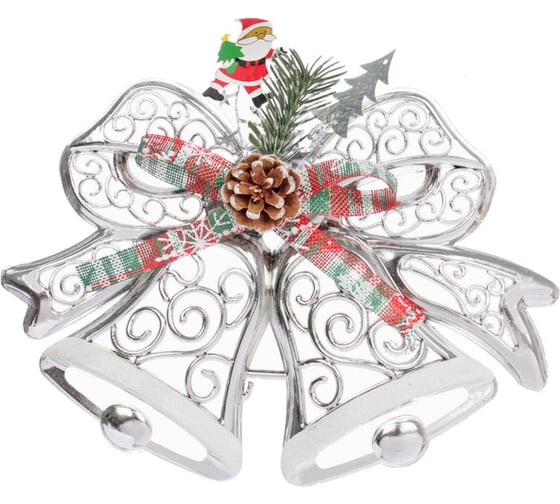 Изображение товара Украшение новогоднее Серпантин "Лесные колокольчики" 27х20 см, Серебро 196-0703
