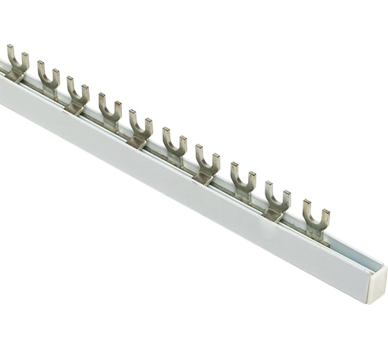 Изображение товара Соединительная шина EKF типа FORK для 2-фазной нагрузки, 100А, 54 модуля fork-02-100
