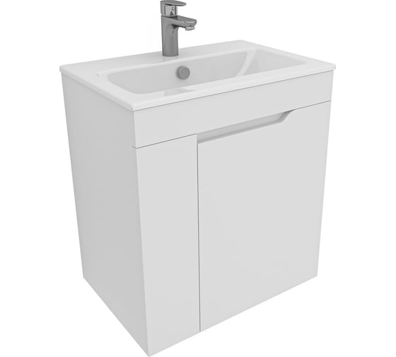 Изображение товара Тумба Aquanet Практика 60 цвет белый матовый 00330453