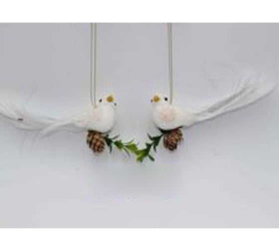 Изображение товара Украшение подвесное Серпантин "Птица желаний" 32 см (микс), Белый 196-036